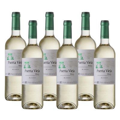 Case of 6 Puerta Vieja Rioja Blanco 75cl White Wine Wine